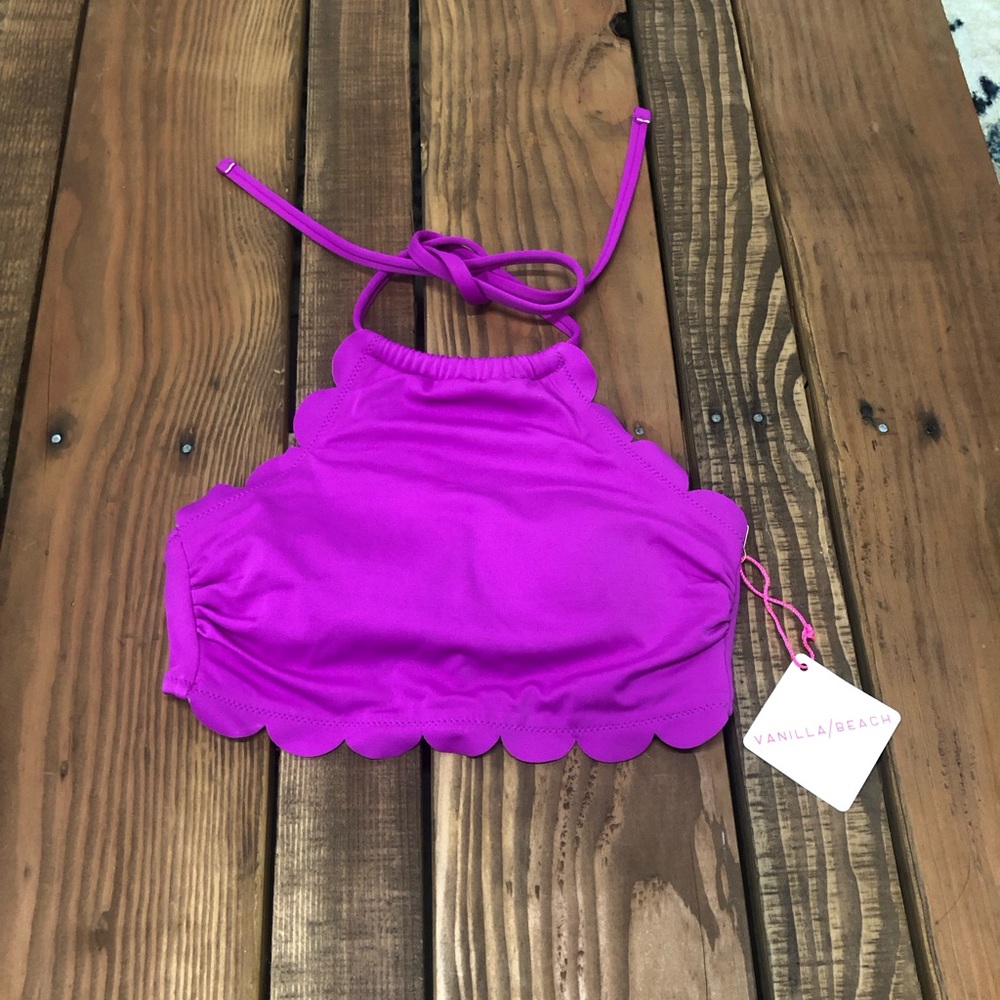 NWT Vanilla Beach fuchsia pink bathing suit top - Picture 12 of 15